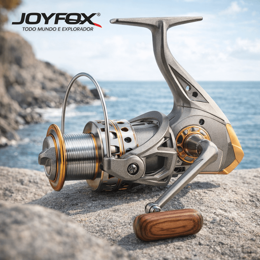 Carretel Molinete DC 4000 Rolamentos Cobre Alumínio Metal Direito/Esquerdo Prateado